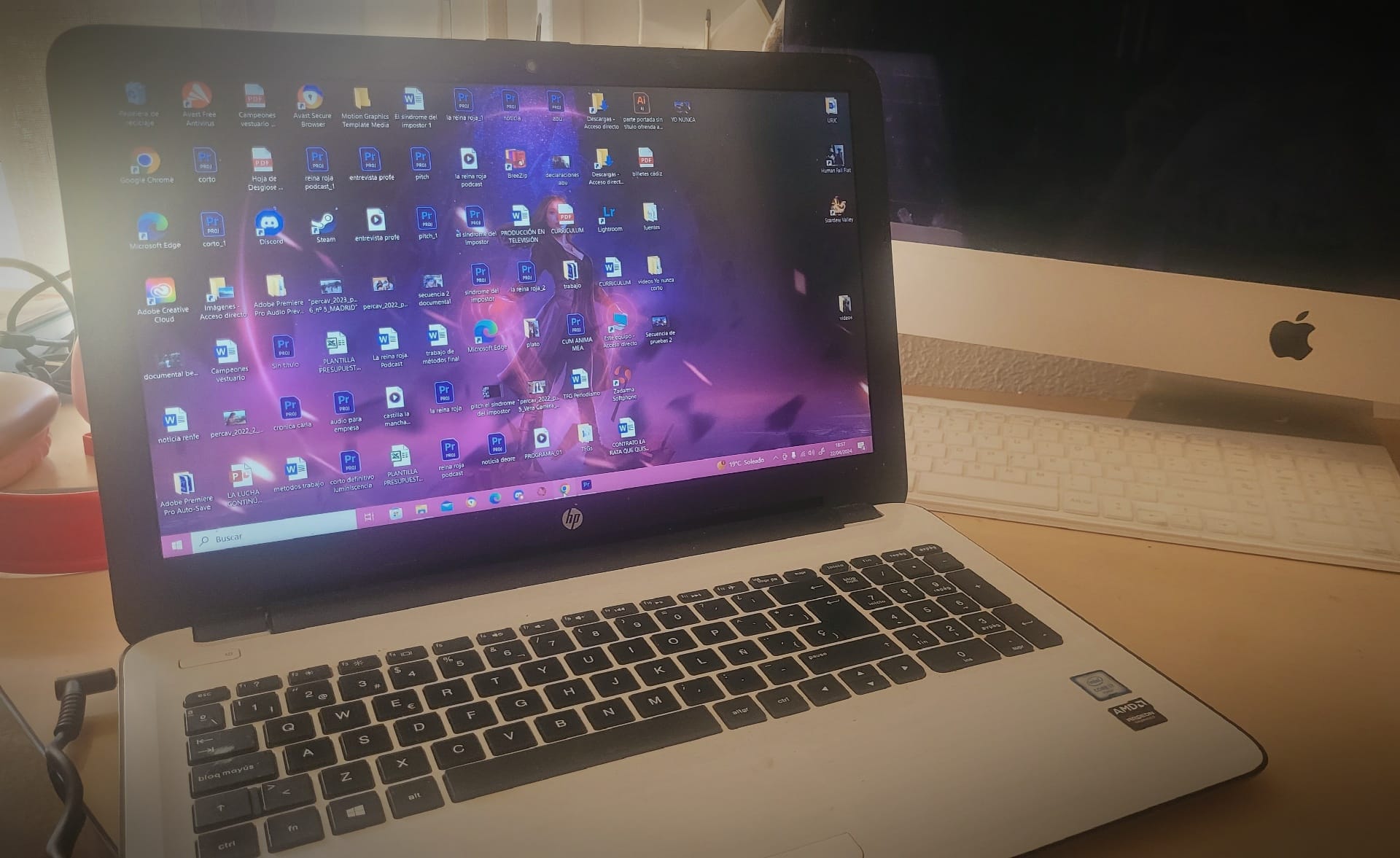 Ordenado portatil de HP.